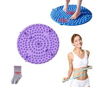 Nvmti Jogging Acupressure Board, Jogging Massage Acupressure Board, Foot Massage Mat, Super Jogging Acupressure Board for Adults to Dredge The Meridians and Foot Massage (Purple, 35cm/13.7in)