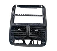 NVNZMFPPW Car Grille Panel 8231CS 8264FK 8264FJ For 307 CC SW Carbon Fiber Pattern Pattern Center Console Air Outlet Air Conditioning Control Panel Car AC Vent(Middle side)