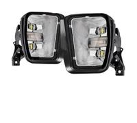 NVNZMFPPW For Dodge For Ram 1500 2013 2014 2015 2016 2017 2018 LED Fog Lamp Daytime Running Lights DRL Turn Signal White Yellow(Fog DRL White)