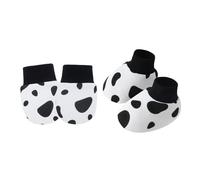 NVOQILIN 1 Set Infant Anti Scratch Gloves And Socks Set For Boys Girls Comfortable Cotton Mittens & Booties For Home Travel Baby Travel Essential