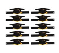 NVOQILIN 10pcs Colorful Paper Graduation Hat For School Event And Celebration Easy Assembly Tassels Headwear Party Decoration Tassels Graduation Headwear