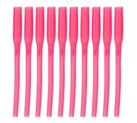 NVOQILIN 10pcs Hook Line Aligner Protector Sleeves Fishing Glow Tube Sleeve Fishing Accessories PVC Sleeve Fishing Rigs Tubing Glowing Fishing Rod Sleeves For Night Anglers