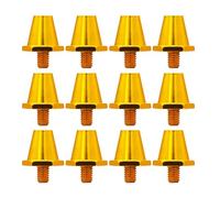 NVOQILIN 12Pcs Football Shoe Replacement Spikes 11mm/13mm/15mm Football Shoe Studs For 5MM Threaded Soccer Shoes Studs