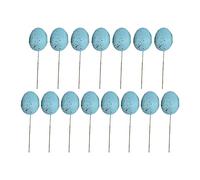 NVOQILIN 20Pcs Easter Foam Eggs Colorful Egg Ornament Art Supplies For Kindergarten School Students Ornament Easter Eggs Decorations