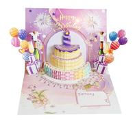 NVOQILIN 3D Birthday Greeting Card With Music And Light Light and Sound Happy Birthday Card For Women Men Birthday Wedding