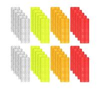 NVOQILIN 40lots Reflective Wheel Sticker Car Rear Warning Tape Nighttimes Sticker For Cycling And Motorcycles High Reflective Warning Sticker