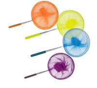 NVOQILIN 4pcs Children Telescopic Butterfly Fishing Net Outdoor Exploration Fishing Net For Catching Dragonflies And Small Fishes Camping Worm Catcher