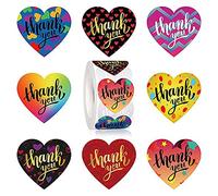 NVOQILIN 500pcs Thank You Stickers 1inch Round Seal Labels for Card