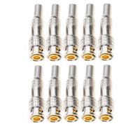 NVOQILIN 5Pcs/10Pcs Connector 75-5 Solderless BNC Compression Connector Screw On Coaxial Terminals for CCTV Camera