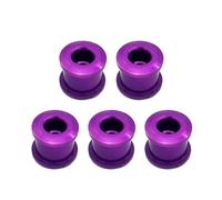 NVOQILIN 5pcs Bicycles Chainring Bolts Aluminum Alloy Single Speed Chainring Bolts Mountain Bike Chainwheel Accessories Bike