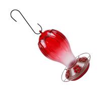 NVOQILIN 830ml Glass Hummingbird Liquid Dispenser Having Consistent Closure and Suspension Chain Great for Yard Enhancement Weatherproof Hummingbird Feeder