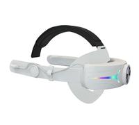 NVOQILIN Adjustable RGB Head Strap Headband With Built In 8000mAh Battery For Gaming Compatible For Headsets Accessory Soft Padding For Long Lasting Comfort