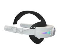 NVOQILIN Adjustable RGB Head Strap Headband With Built In 8000mAh Battery For Gaming Compatible For Headsets Accessory Soft Padding For Long Lasting Comfort