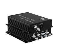NVOQILIN Advanced AHDs/CVIs/TVIs 4 Port Coaxials Signals Multiplexer for Camera Systems Enables Extended 1080P Transmission Highly Definition Coaxials Indication Multiplexer