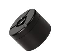 NVOQILIN Aluminum Alloy Car Ashtray with Innovative Twist Open Design and Large Capacity Storage Ashtray Container Car with Lid Smell Proof