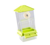 NVOQILIN Automatic Parrots Feeder Clear Food Dispenser Container Box for Small Birds with Large Capacity Bird Cage Accessories