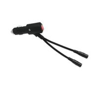 NVOQILIN Car Cigarettes to 2xDC5.5x2.1mm Female Power Cord Extension Cable Wire with Switching Control Button for Car