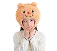 NVOQILIN Christmas Funny Hat Cartoon Stuffed Bear Shape Fun Christmas Party Carnivals Party Cute For Adult Hats For Male Adult For Women