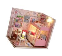 NVOQILIN Complete Architectural Model House With LED Lights And Cover For Giving Assembly Guide Included