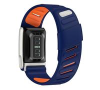 NVOQILIN Contemporary Double Color Wrist Straps Ergonomic Silicone Replacement Band Suitable for 5.0/5.0MG Activity Trackers Comfortable Sports Band for Watches