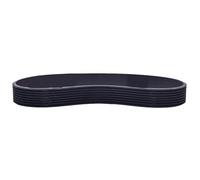 NVOQILIN Duty 412mm Treadmill Belt Black Rubber Materials Ensures Long Terms Durability Efficient 8Peak 7Groove Treadmill Running Belt
