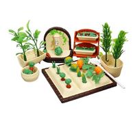 NVOQILIN Educational Miniature Garde Farm Scene Set for Outdoor Gardening Learning and Craft Project Activity Supply