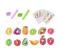NVOQILIN Educational Toy Colorful Fruit String Set for Developing Fine Motor Skills Creativity and Learning