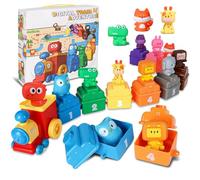NVOQILIN Educational Train Set Toy for Toddler Enhancing Counting Skill Creativity Color Sorting and Number Cognition