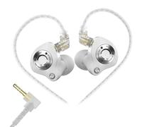 NVOQILIN Ergonomic Over Ear Hook Cord Headphones, White 3.5 standard