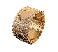 NVOQILIN Exotic Napoleon Head Wedding Elegant Bride Jewelry Bridal Accessory Armwear Cuffs Bangle for Ceremonies Wedding Ceremony Jewelry
