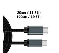 NVOQILIN Fast Charging Type C To USB Cable with 480Mbps Data Transfer And 2.4A Power Braided Design For Devices