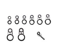 NVOQILIN Fishing Rod Guide Rings Fishing Rod Guides Tip Fishing Rod Guides Set Tip Repair Set Rod Repair Set Fishing Accessory Fishing Guide Rings