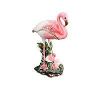 NVOQILIN Flamingo Jewelry Box with Lining and 360 Degree Dustproof Design for Wedding Gift and Home Decoration Flamingo Jewelry Box