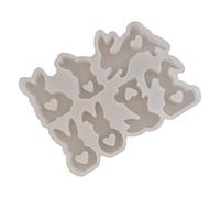 NVOQILIN Food Grade Silicone Mold Easters Rabbits Shape Crafting Moulds Soft Flexible Moulds Silicone Texture for Hand-Making