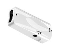 NVOQILIN HDTV to VGA Adapter 1080p HDTV Male Female to VGA Converter with 3.5mm Port for Monitors Laptop Projectors