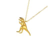 NVOQILIN Hip Hop Styles Dinosaur Pendant Necklace Cuteness Wildlife Jewelry Boys Chain Necklace For Youthful People Everyday Wear Boys Chain