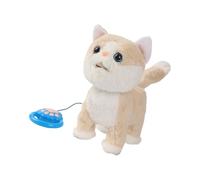 NVOQILIN Interactive Electric Plush Toy Cat That Walks Talks and Mimics Sounds for Realistic Pet Soft Safe Plush