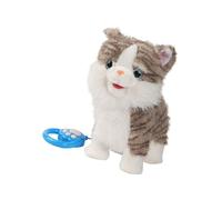 NVOQILIN Interactive Electric Plush Toy Cat That Walks Talks and Mimics Sounds for Realistic Pet Soft Safe Plush