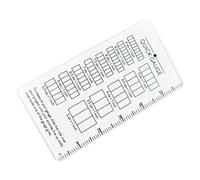 NVOQILIN Knitting Gauge Ruler For Quick Stitching And Row Measurement Crafting Tool For Crochet Knitters And Yarn
