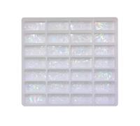 NVOQILIN Light And Shadows Epoxy Resin Molds Holographics Dominos Game Silicone Molds For Ornaments Resin Art