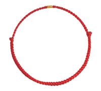 NVOQILIN Lucky Red Rope with Gold Beads Hand Braided Thread Bracelets Friendship Protections Jewelry Gift Hand Braided Thread