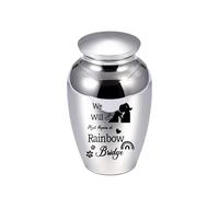 NVOQILIN Memorial Dog Urns Pet Cremation Ashes Box With Memorial Word Memory Souvenir AluminumAlloy Cats Urns For Loss Pet Urn For Souvenir Memories