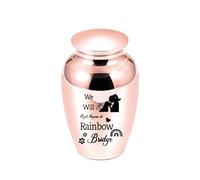 NVOQILIN Memorial Dog Urns Pet Cremation Ashes Box With Memorial Word Memory Souvenir AluminumAlloy Cats Urns For Loss Pet Urn For Souvenir Memories