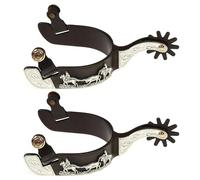 NVOQILIN Mild Steel Horse Spur Western Boy Spur Mens Roping Spur With Gear Boot Decoration Horse Riding Accessories Enduring Western Cowboy Horse Spur For Riding