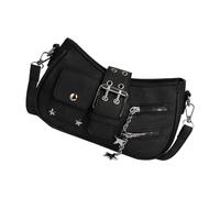 NVOQILIN Modern Crossbody Bag Adjustable Strap PU Leather Lightweight For Daily Essentials Travel Multiple Notebook Bag