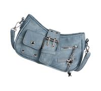 NVOQILIN Modern Crossbody Bag Adjustable Strap PU Leather Lightweight For Daily Essentials Travel Multiple Notebook Bag