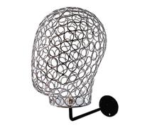 NVOQILIN Modern Metal Mannequin Display Head Model Stylish Mannequin Head Wigs Display Stand for Wigs Hats Caps and More Creative Wall Mount
