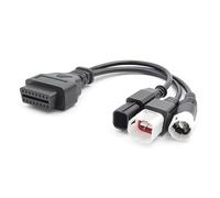 NVOQILIN Motorcycle Diagnostic Connector Cable 3pin 4pin 6pin OBDII Cable Adapter OBDII Motorbike Extension Splitter