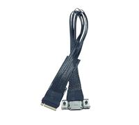 NVOQILIN nvme to 4i SFF8611 Extension Cable with Fixed Buckle Fast Speed Data Transfer Compatibles PCIe4.0