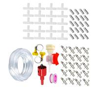 NVOQILIN Pack Of 10/20 Automatic Rabbits Watering Systems With Nipples Drinkers For Small Pet And Poultry Feeding Supply